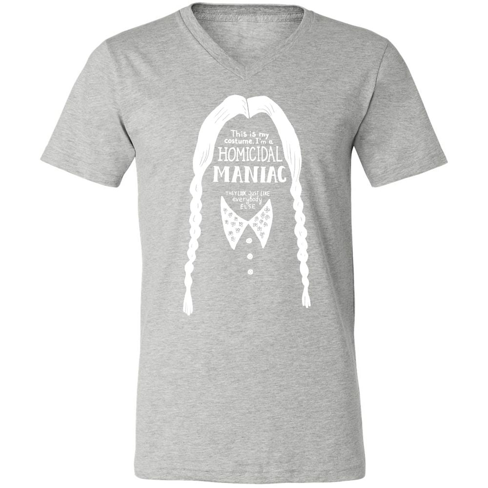 Unisex V-Neck T-Shirt - TSAJ5DW8 - Athletic Heather - 7