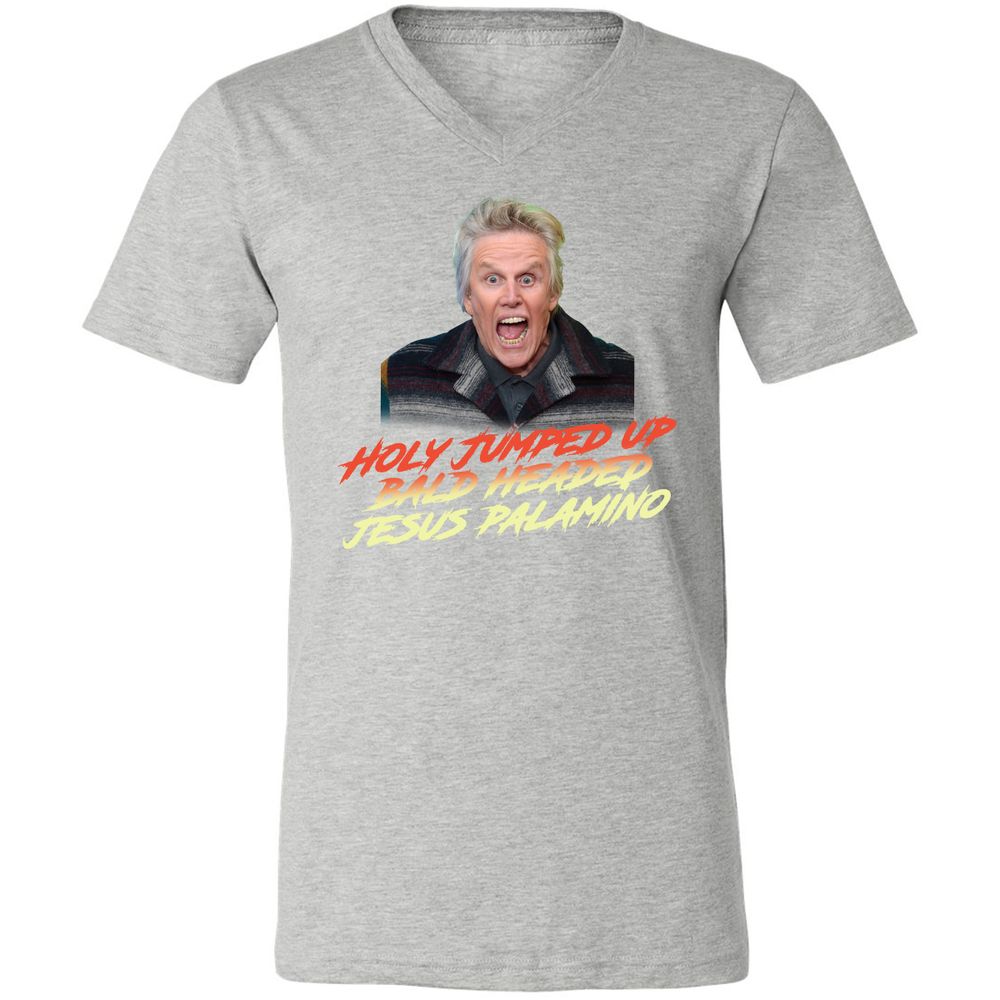Unisex V-Neck T-Shirt - 3GGQ9XY5 - Athletic Heather - 7
