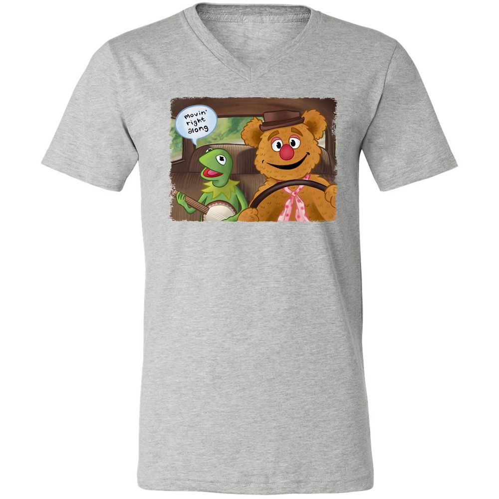 Unisex V-Neck T-Shirt - 3V6A45SJ - Athletic Heather - 7