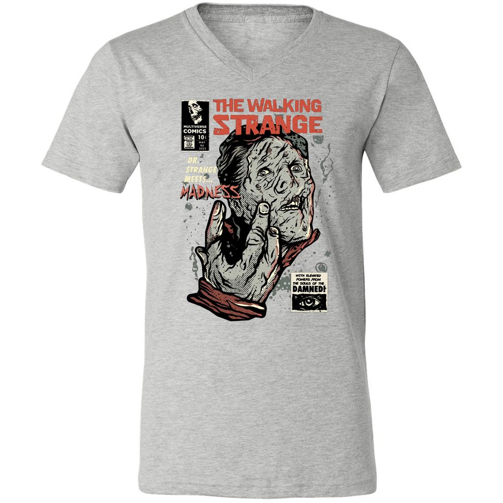 Unisex V-Neck T-Shirt - 4YK7WBK8 - Athletic Heather - 7