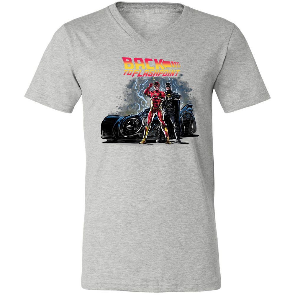 Unisex V-Neck T-Shirt - DBDGQ39V - Athletic Heather - 7