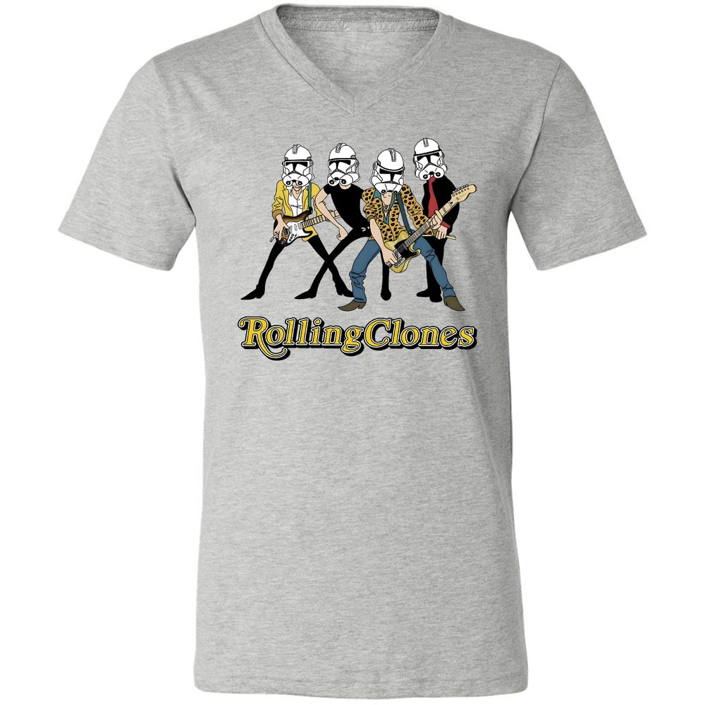 Unisex V-Neck T-Shirt - CZCS1VRM - Athletic Heather - 7