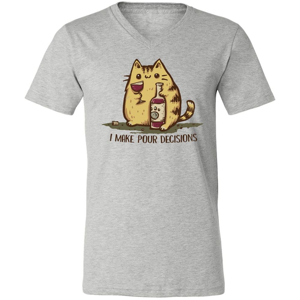 Unisex V-Neck T-Shirt - VJA8V4SL - Athletic Heather - 7