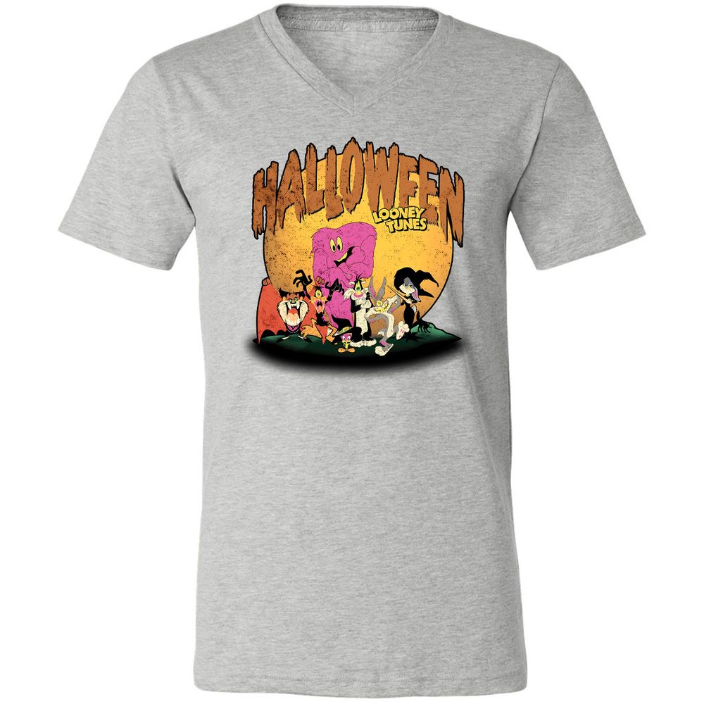 Unisex V-Neck T-Shirt - T5VDDLHK - Athletic Heather - 7