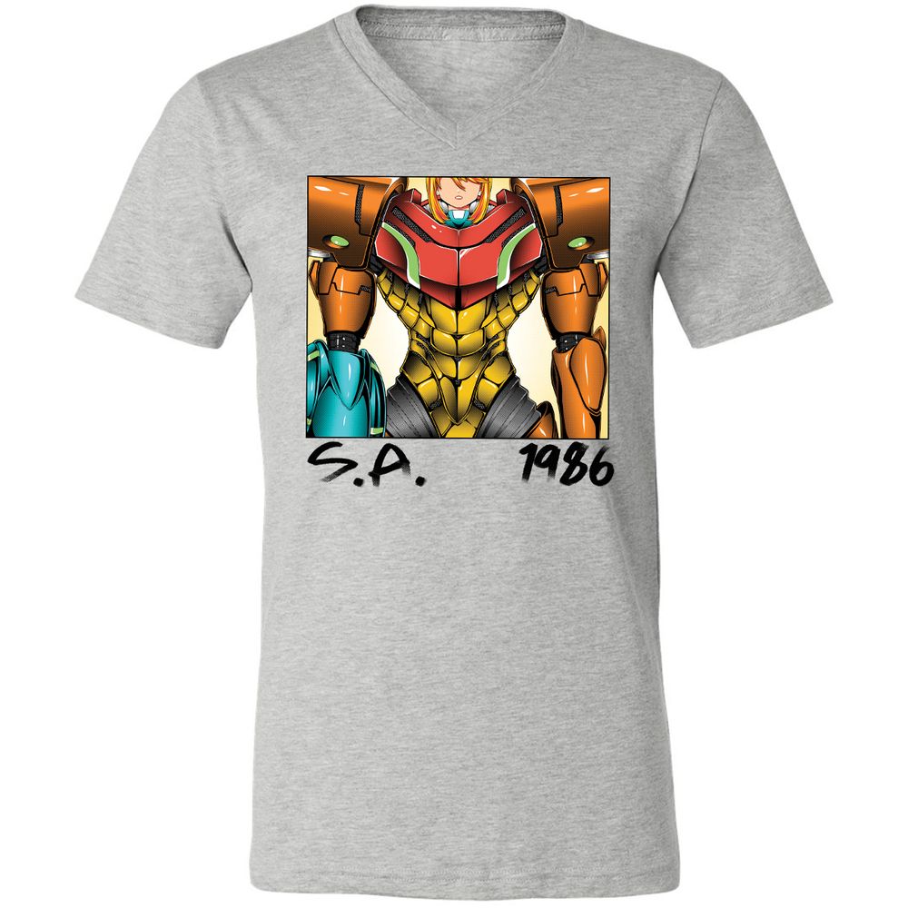 Unisex V-Neck T-Shirt - DR59PR82 - Athletic Heather - 7