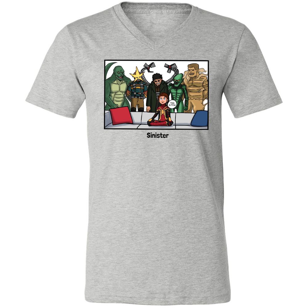 Unisex V-Neck T-Shirt - 31KTPFEJ - Athletic Heather - 7