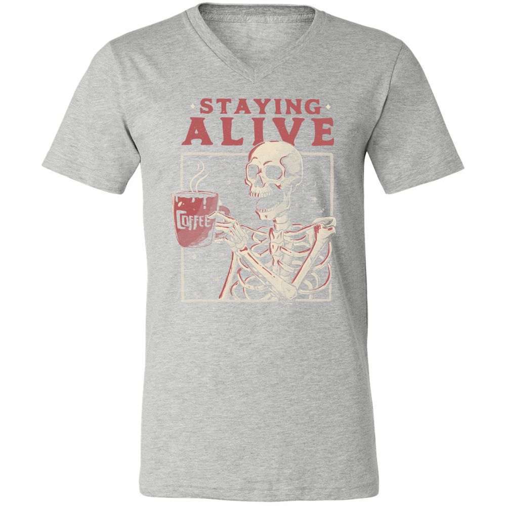 Unisex V-Neck T-Shirt - TX71E3UX - Athletic Heather - 7