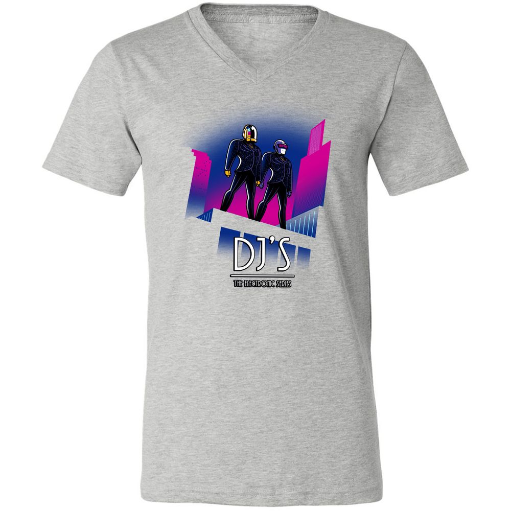Unisex V-Neck T-Shirt - 4XWQ2HG3 - Athletic Heather - 7