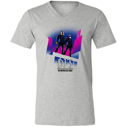 Unisex V-Neck T-Shirt - 4XWQ2HG3 - Athletic Heather - 7