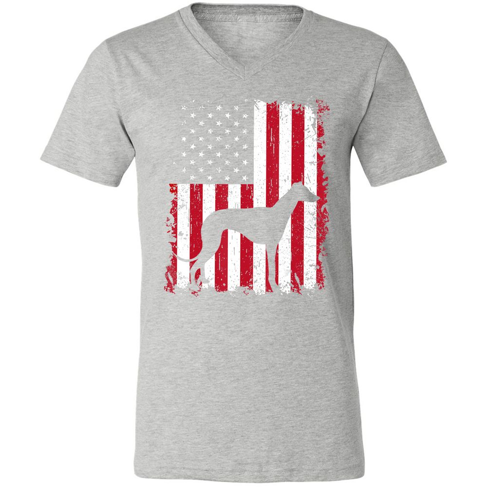 Unisex V-Neck T-Shirt - 1UV9HNRV - Athletic Heather - 7