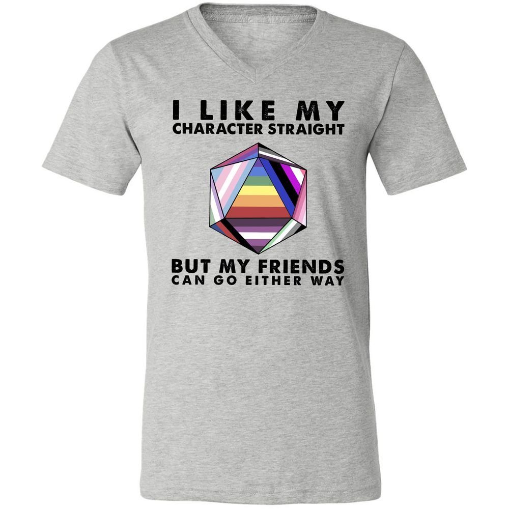 Unisex V-Neck T-Shirt - 4HDC5334 - Athletic Heather - 7