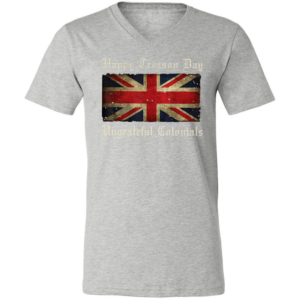 Unisex V-Neck T-Shirt - 8G7GUB33 - Athletic Heather - 7
