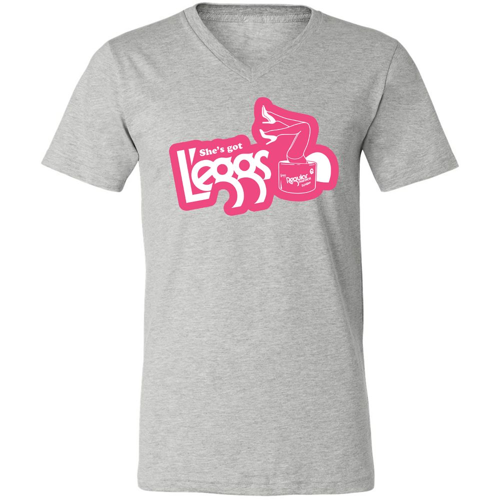 Unisex V-Neck T-Shirt - 6LR8ZKR5 - Athletic Heather - 7