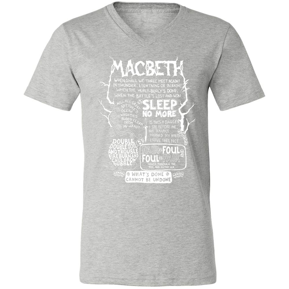 Unisex V-Neck T-Shirt - YE35DLUN - Athletic Heather - 7