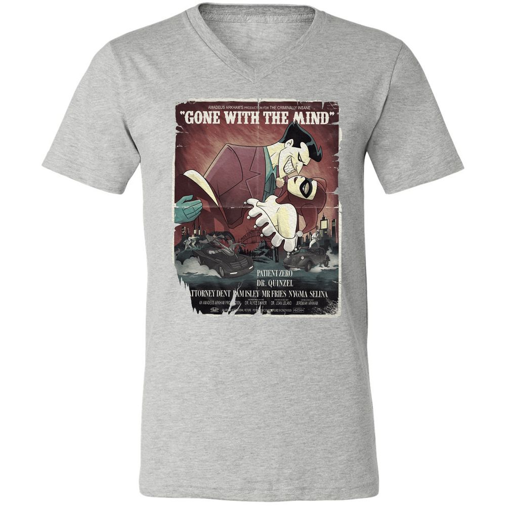 Unisex V-Neck T-Shirt - 7WCQK8PQ - Athletic Heather - 7