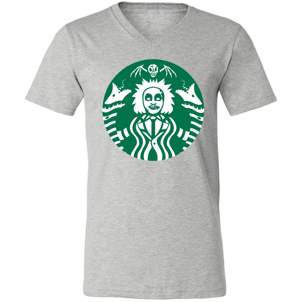 Unisex V-Neck T-Shirt - TJUA6E6P - Athletic Heather - 7