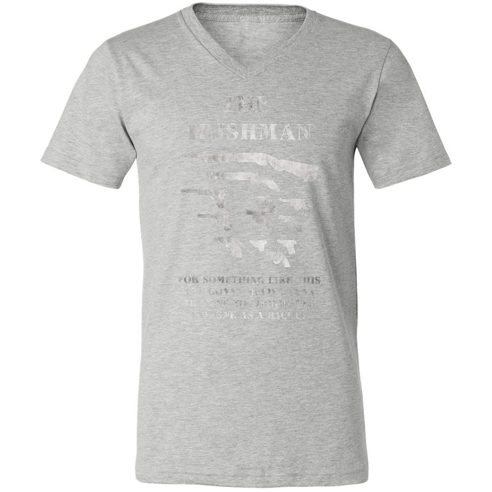Unisex V-Neck T-Shirt - 3NSSRDYL - Athletic Heather - 7