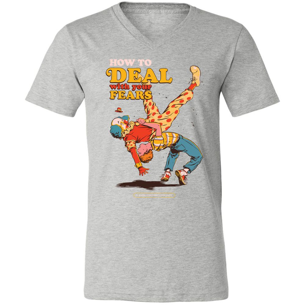 Unisex V-Neck T-Shirt - FRREGM8Z - Athletic Heather - 7