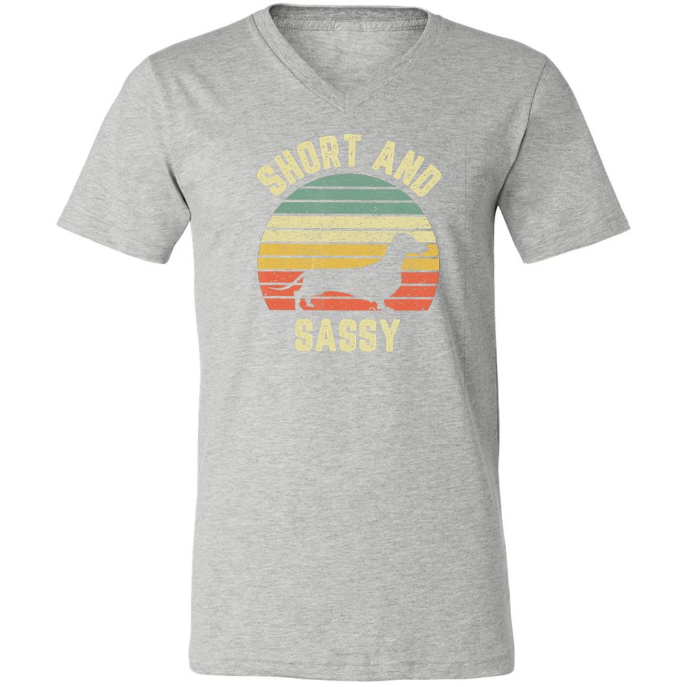 Unisex V-Neck T-Shirt - XU1HRA42 - Athletic Heather - 7