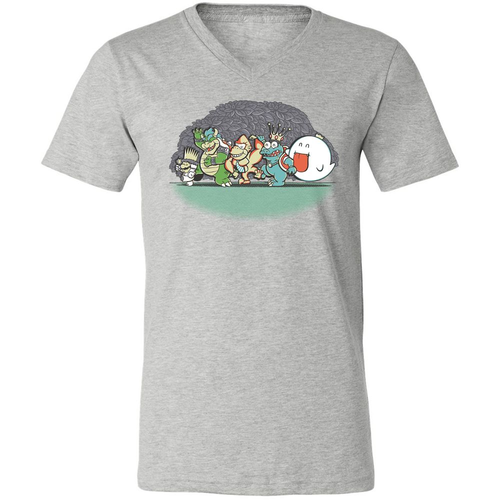 Unisex V-Neck T-Shirt - BPBL3LU5 - Athletic Heather - 7