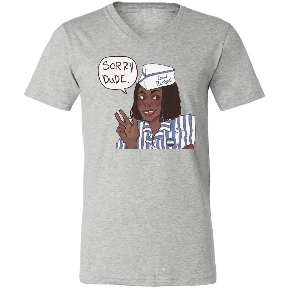 Unisex V-Neck T-Shirt - GDRYEMTK - Athletic Heather - 7