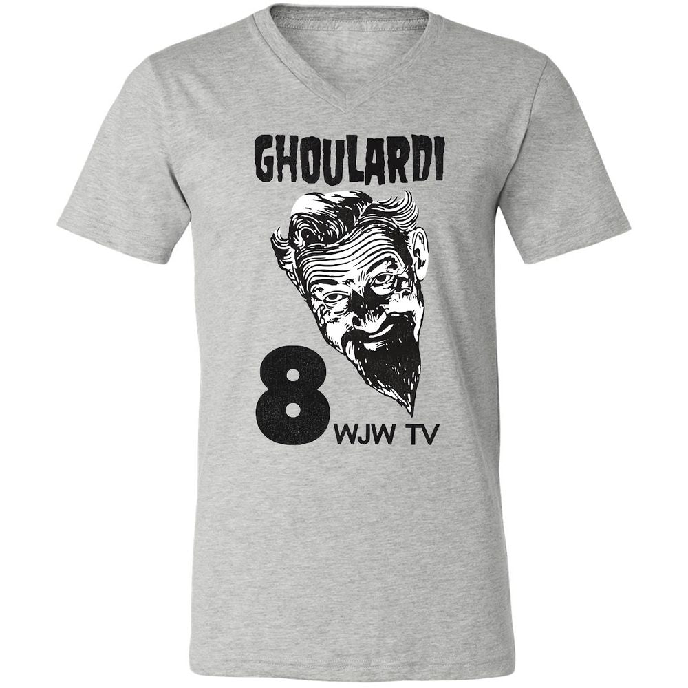 Unisex V-Neck T-Shirt - ZBNFZK6S - Athletic Heather - 7