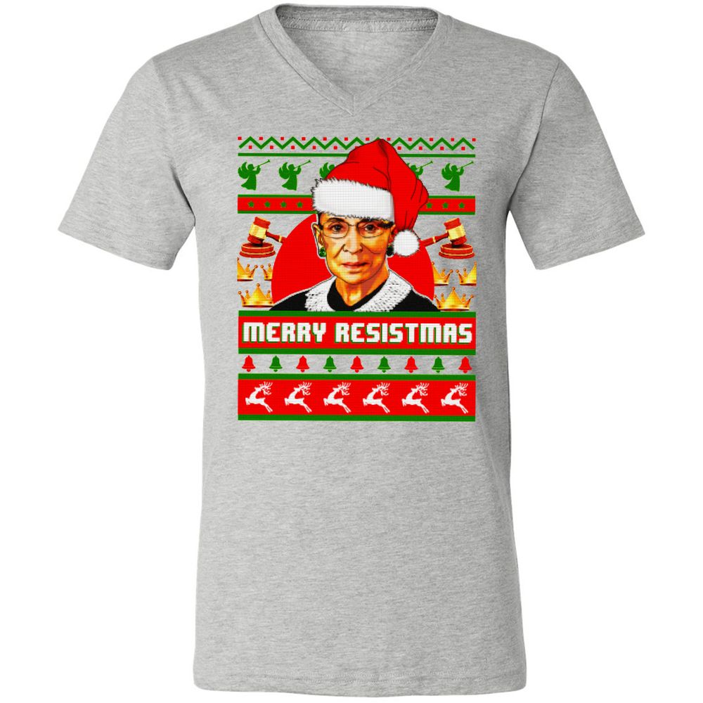 Unisex V-Neck T-Shirt - YK7P8ZFS - Athletic Heather - 7