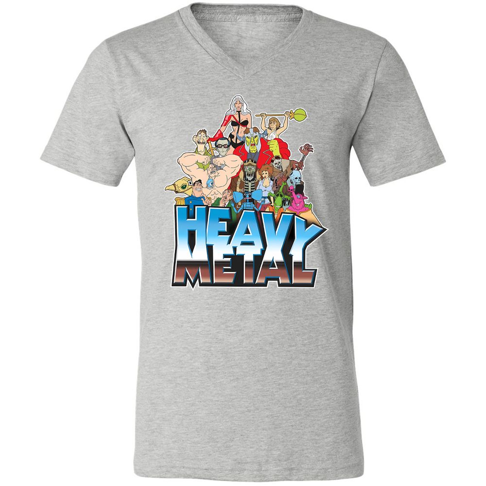 Unisex V-Neck T-Shirt - 3JWZ5VEC - Athletic Heather - 7
