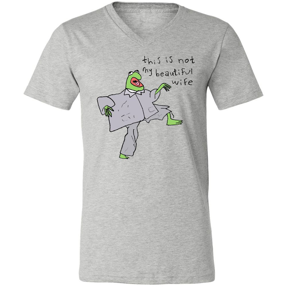 Unisex V-Neck T-Shirt - GYE5PLEM - Athletic Heather - 7