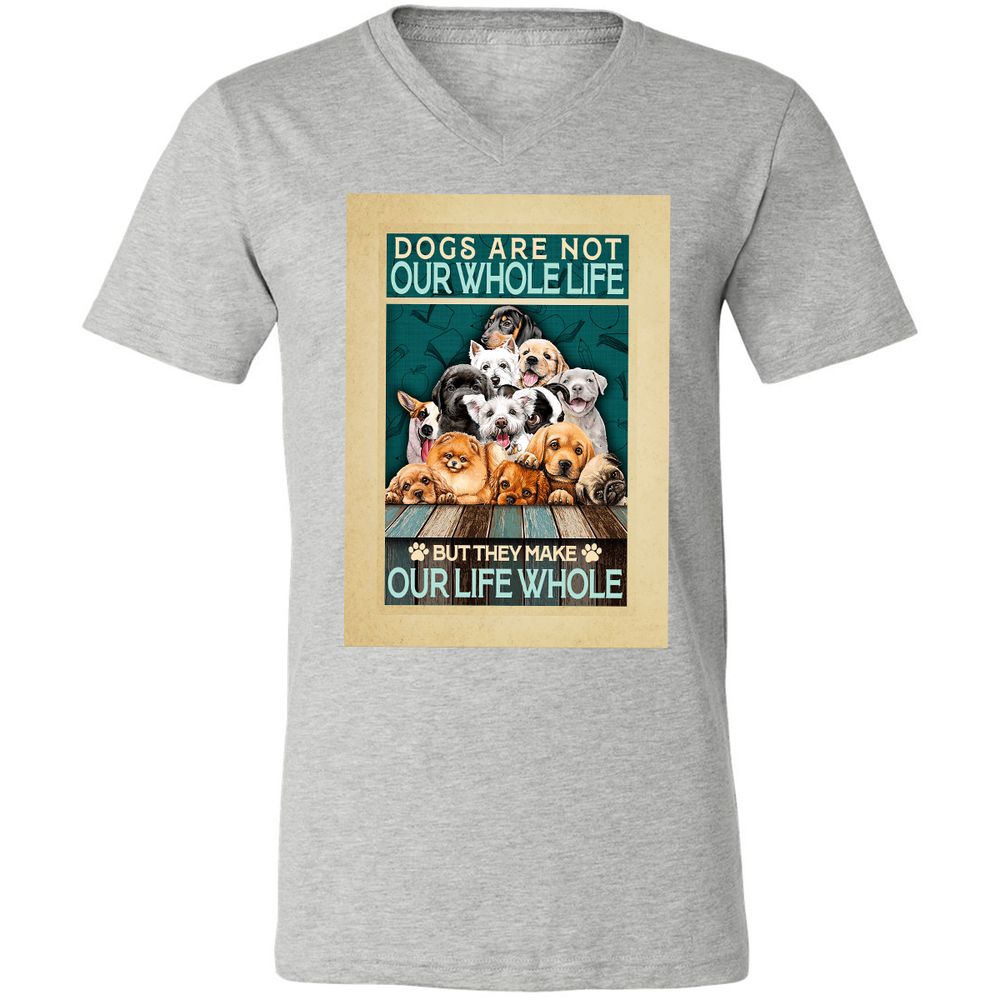 Unisex V-Neck T-Shirt - 33P9UBH8 - Athletic Heather - 7