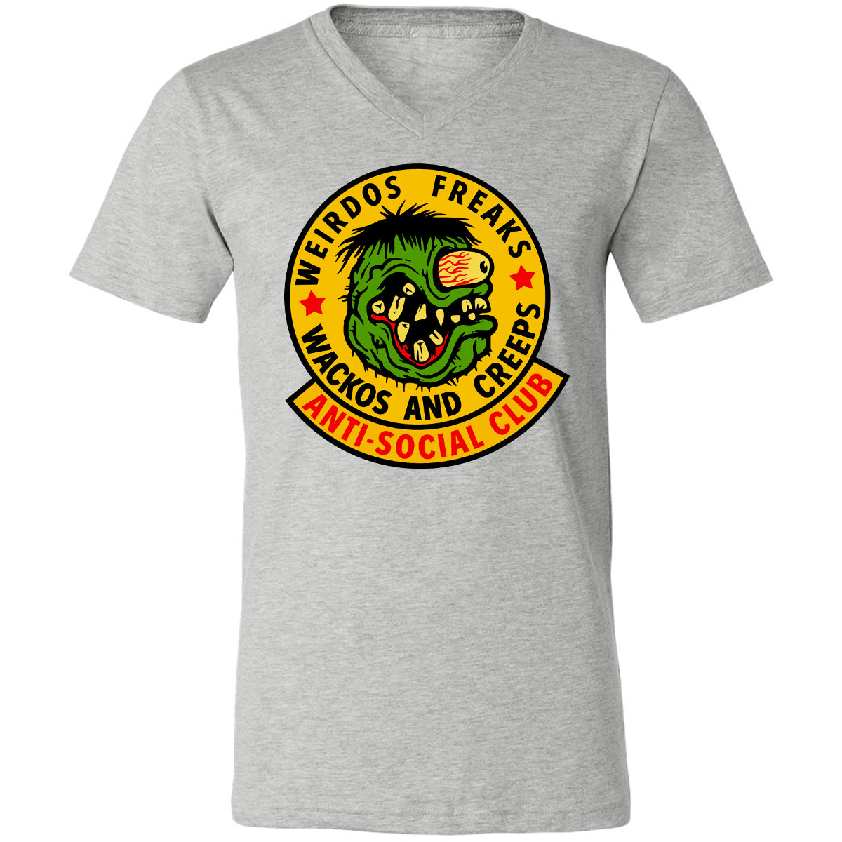 Unisex V-Neck T-Shirt - 24WZ6F8J - Athletic Heather - 7