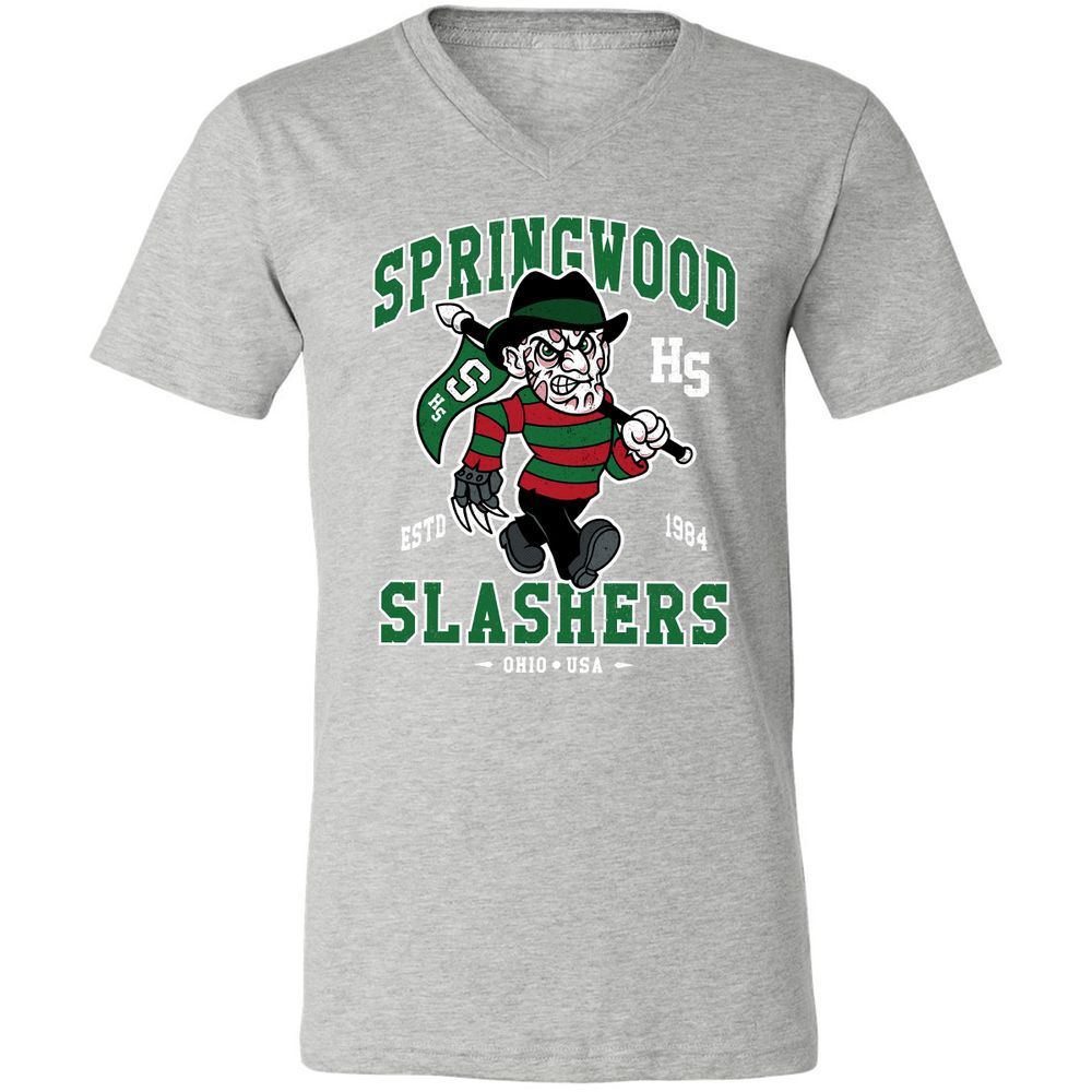 Unisex V-Neck T-Shirt - PNNKP9X3 - Athletic Heather - 7