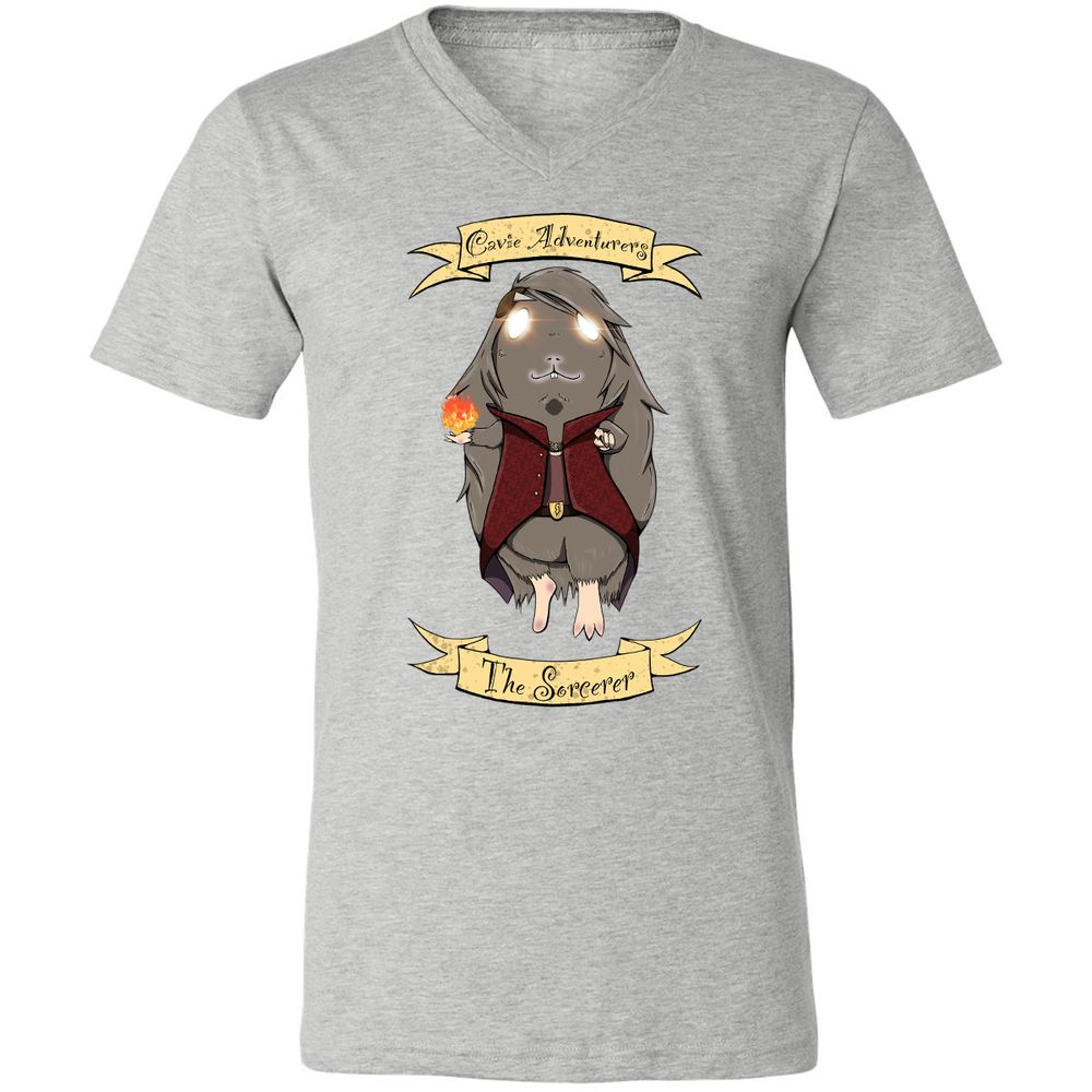 Unisex V-Neck T-Shirt - N9XC2CQV - Athletic Heather - 7