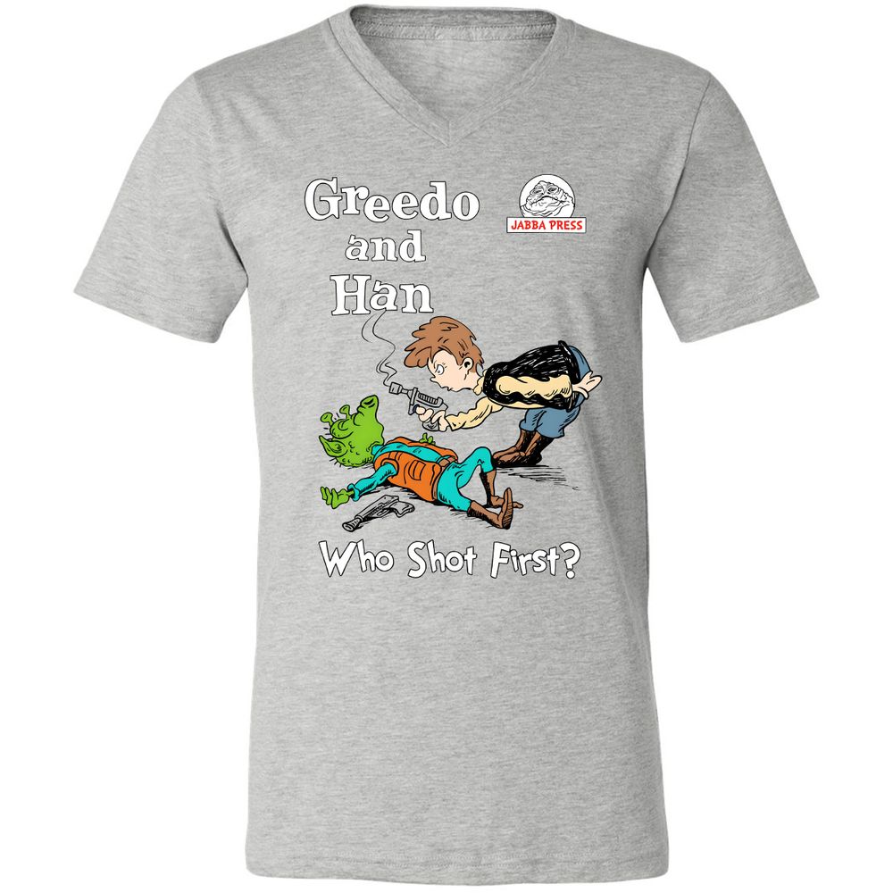 Unisex V-Neck T-Shirt - TGHLAWBE - Athletic Heather - 7