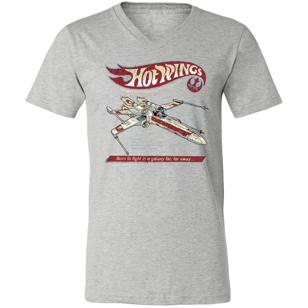 Unisex V-Neck T-Shirt - Y9KK1TAH - Athletic Heather - 7