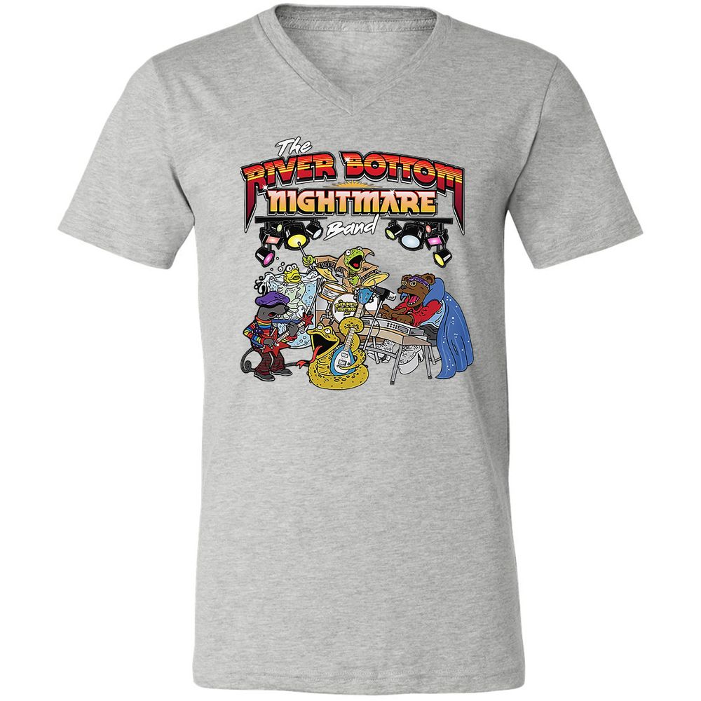 Unisex V-Neck T-Shirt - 6X6WVM84 - Athletic Heather - 7