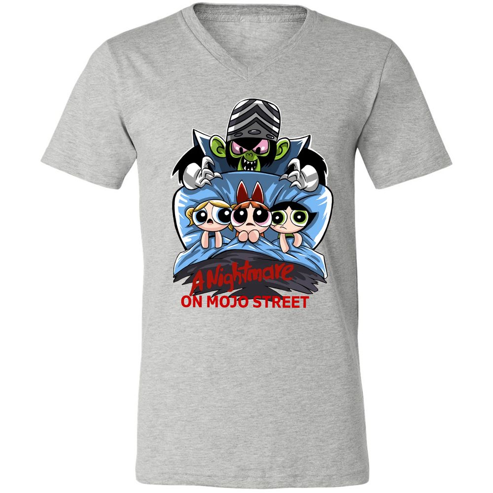 Unisex V-Neck T-Shirt - DC7TEKXX - Athletic Heather - 7