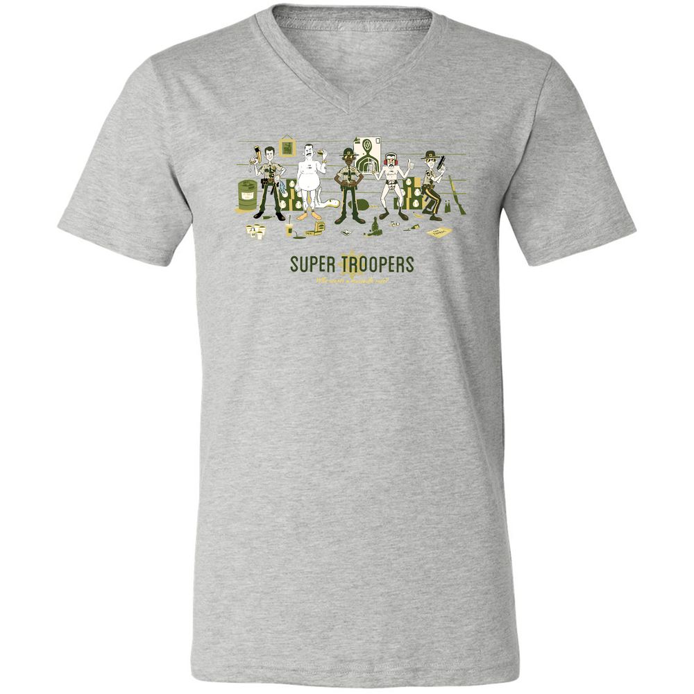 Unisex V-Neck T-Shirt - J8RQCGG5 - Athletic Heather - 7