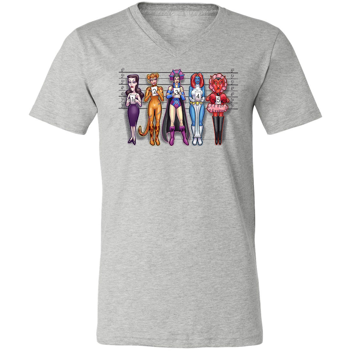 Unisex V-Neck T-Shirt - 29RQDRWX - Athletic Heather - 7