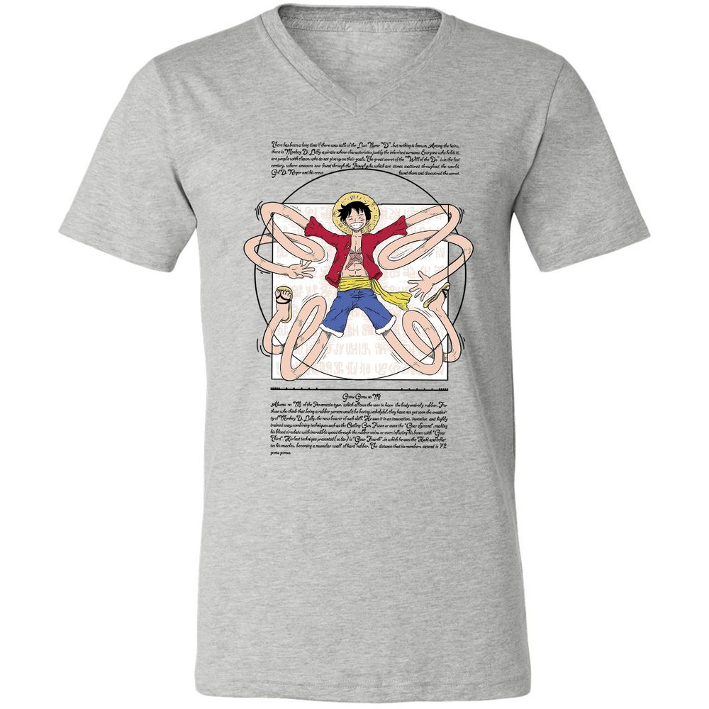 Unisex V-Neck T-Shirt - 29GF38BW - Athletic Heather - 7