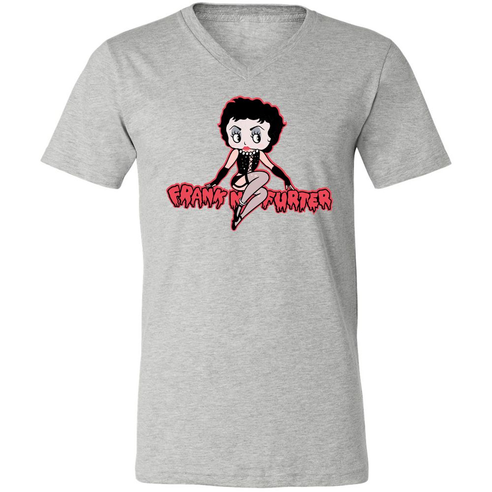 Unisex V-Neck T-Shirt - STD6JFVY - Athletic Heather - 7