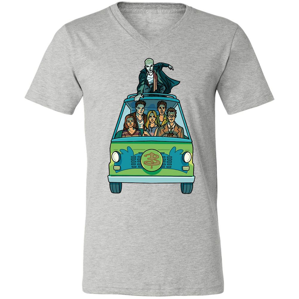 Unisex V-Neck T-Shirt - GWBPYJCQ - Athletic Heather - 7