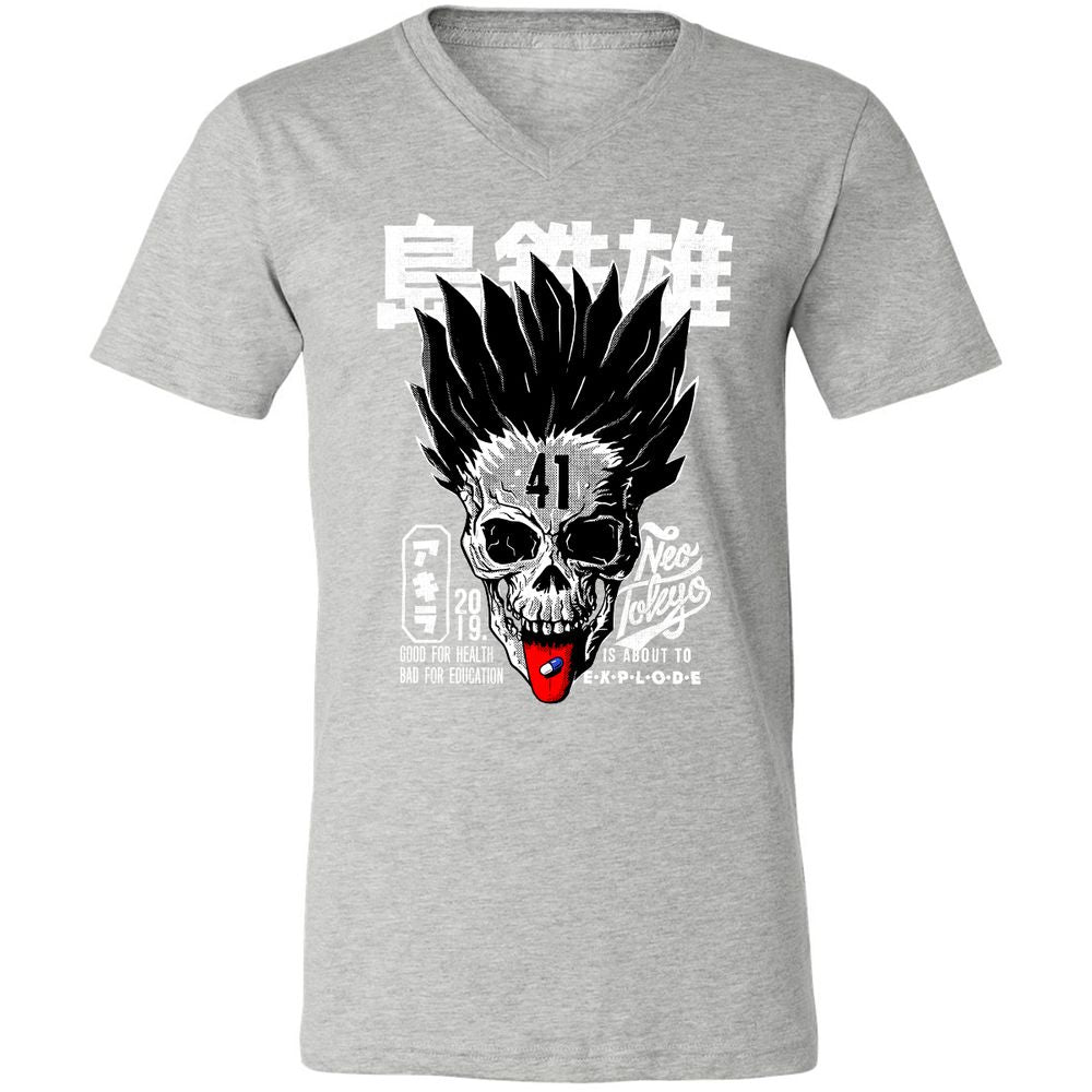 Unisex V-Neck T-Shirt - JP28EYZJ - Athletic Heather - 7