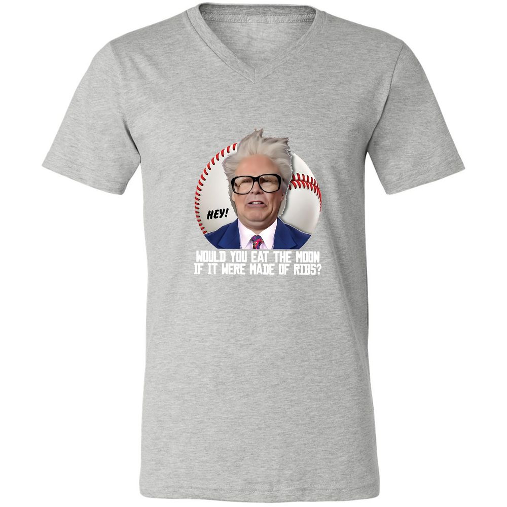 Unisex V-Neck T-Shirt - KVWD54U4 - Athletic Heather - 7