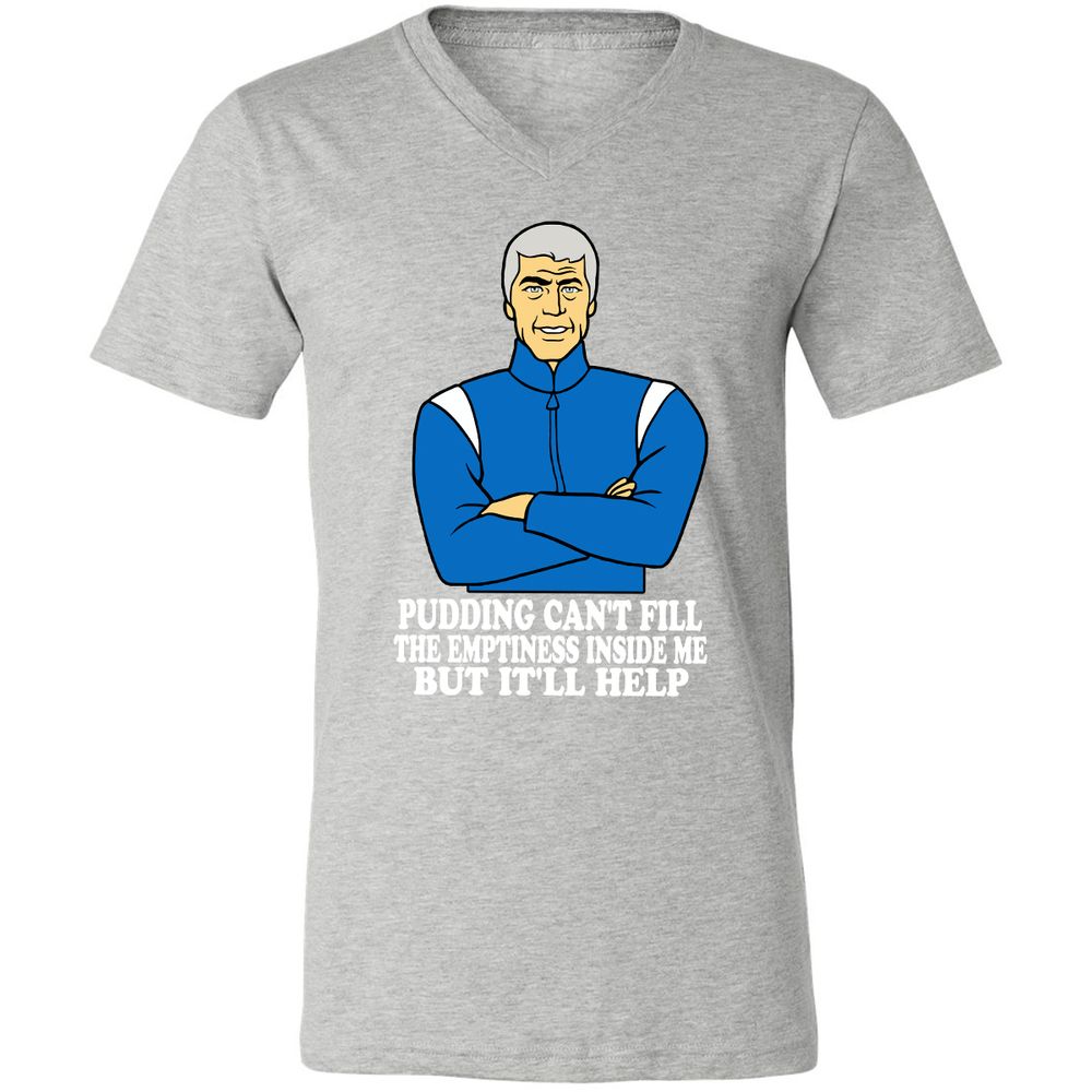 Unisex V-Neck T-Shirt - VR7EXQRH - Athletic Heather - 7
