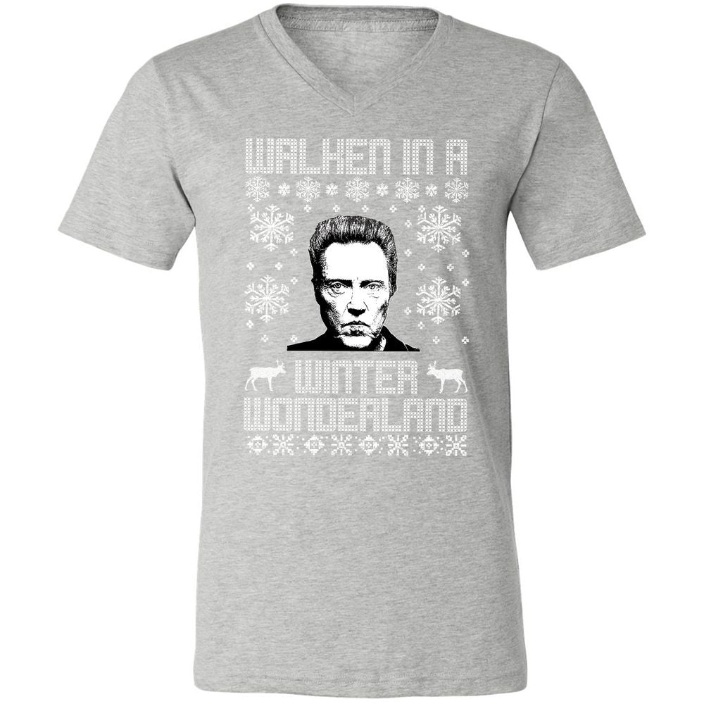 Unisex V-Neck T-Shirt - UHV5Q7KT - Athletic Heather - 7