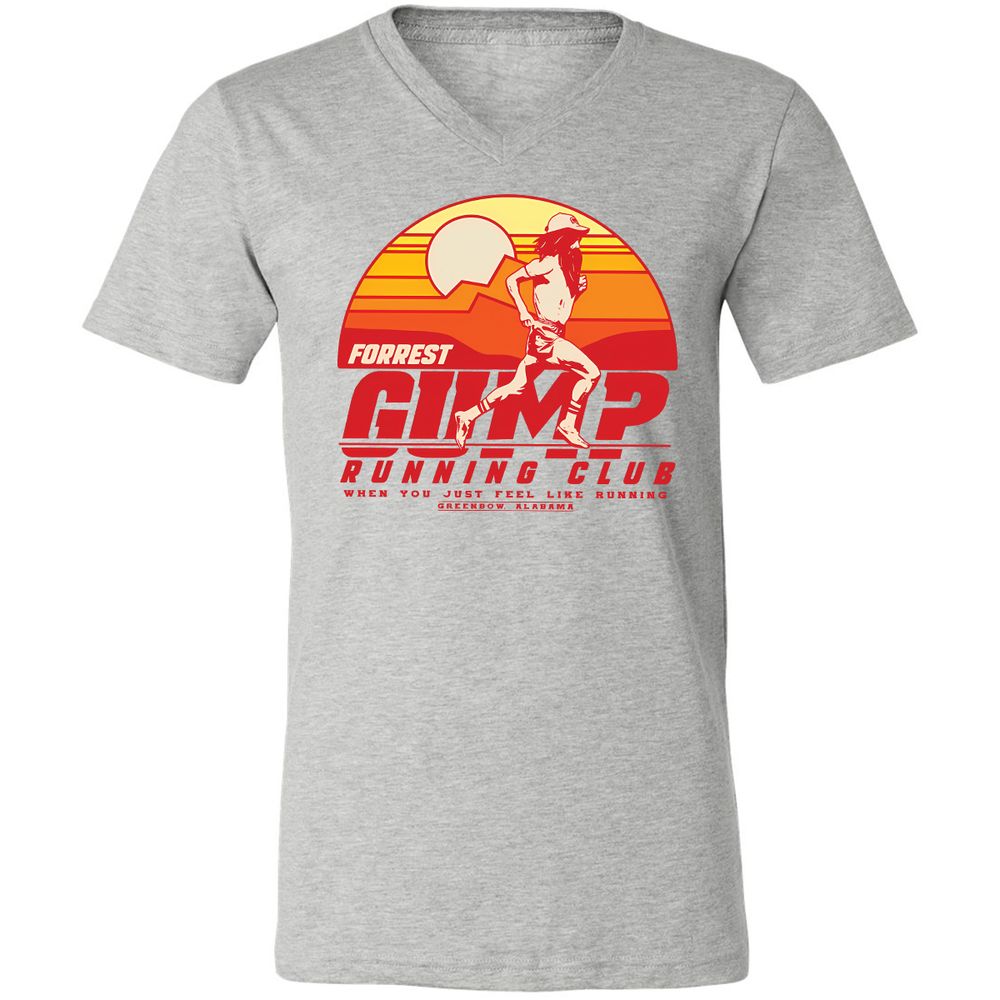 Unisex V-Neck T-Shirt - T2YRF1JK - Athletic Heather - 7