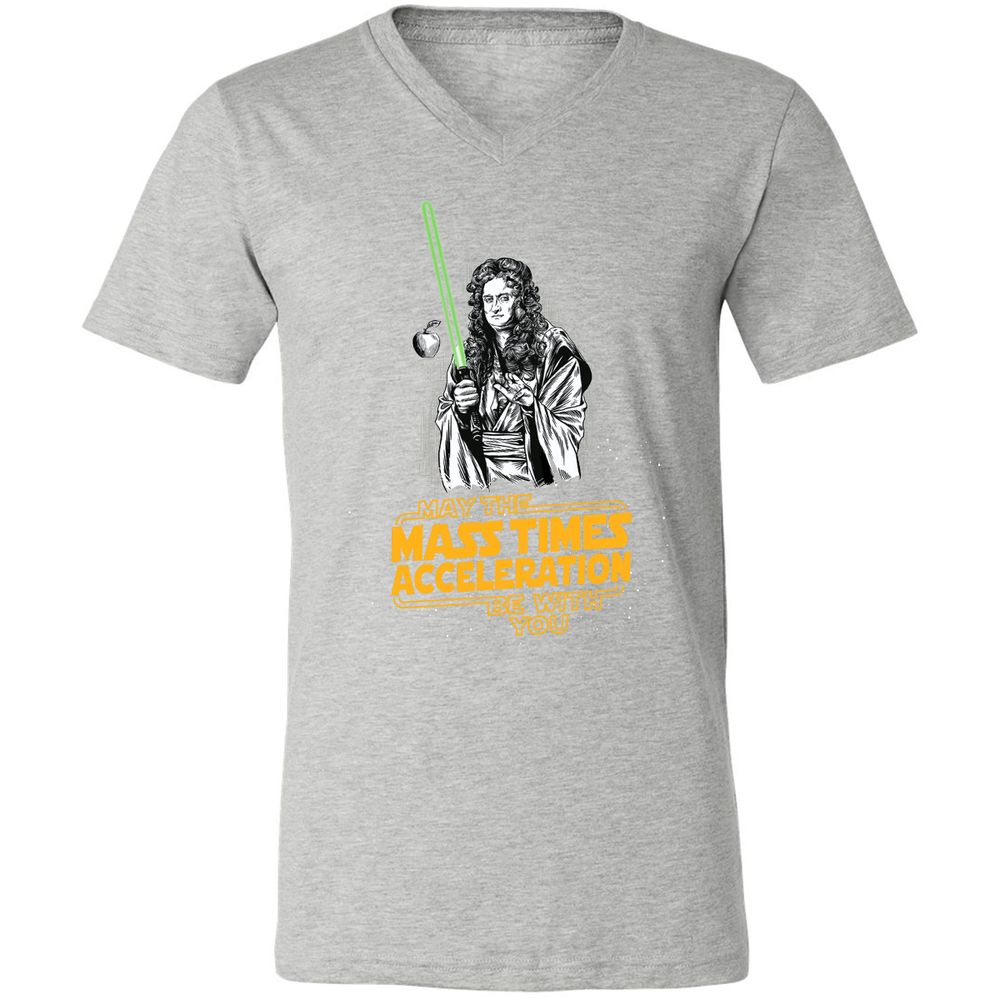 Unisex V-Neck T-Shirt - 6J8VUZR9 - Athletic Heather - 7