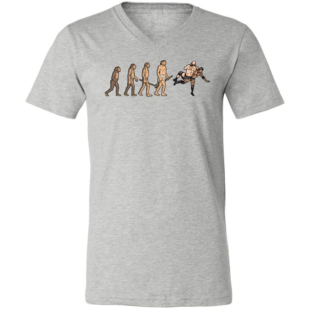 Unisex V-Neck T-Shirt - ZVKVDNJX - Athletic Heather - 7