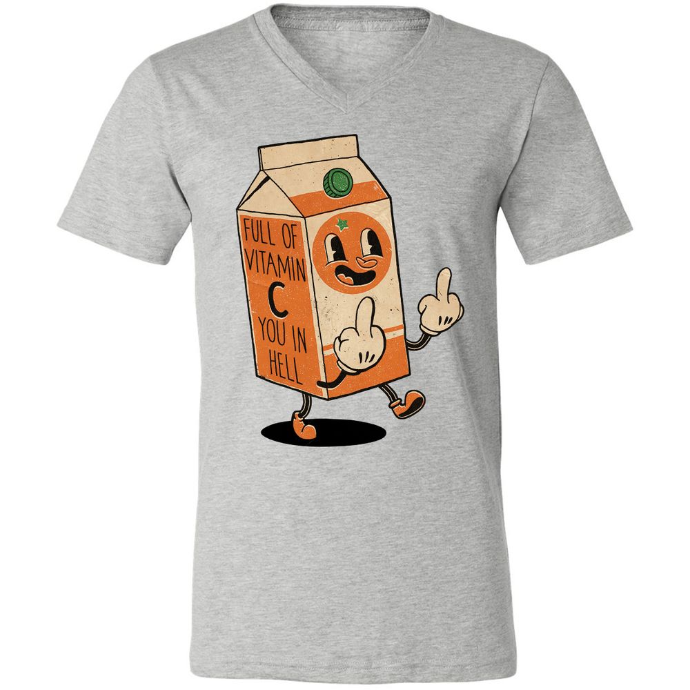 Unisex V-Neck T-Shirt - WPVLZNC8 - Athletic Heather - 7